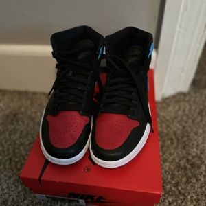 Nike Air Jordan 1 OG red, blue and black